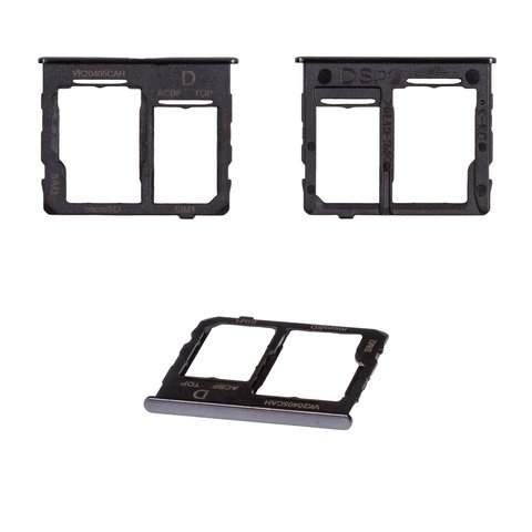 Тримач (лоток) SIM-карти для Samsung SM-A326 Galaxy A32 5G, чорний | держатель СИМ-карты