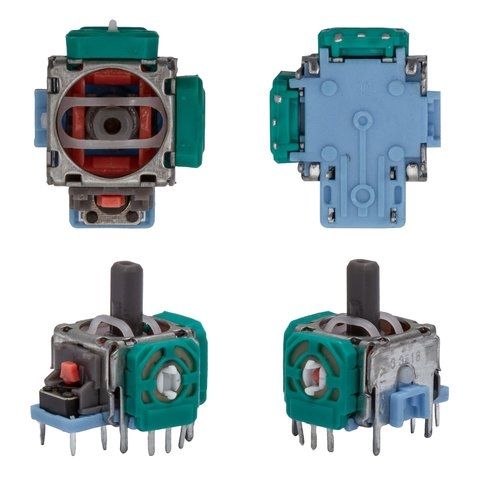 Механизм 3D джойстика Sony PlayStation 3, PlayStation 4, 3 pin, зеленый, 10 кОм, controller 