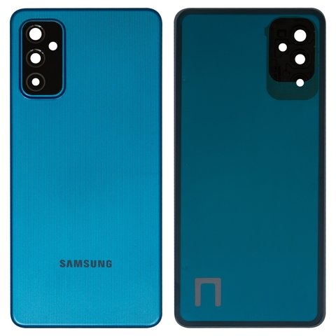 Задня кришка Samsung SM-M526 Galaxy M52 5G, синя, із склом камери, Original (PRC) | корпус, задняя панель аккумулятора, АКБ, батареи