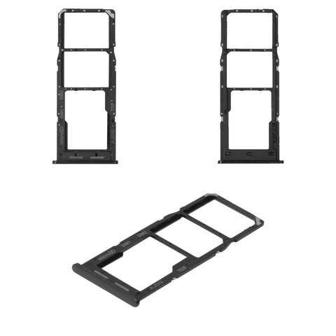 Тримач (лоток) SIM-карты Samsung SM-A047 Galaxy A04s, чорний, Original (PRC) | держатель СИМ-карты