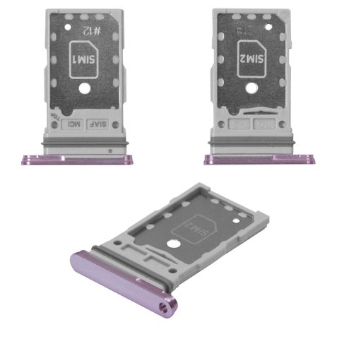 Тримач (лоток) SIM-карты Samsung SM-S911 Galaxy S23, SM-S916 Galaxy S23 Plus, SM-S918 Galaxy S23 Ultra, лавандовый, lavender | держатель СИМ-карты