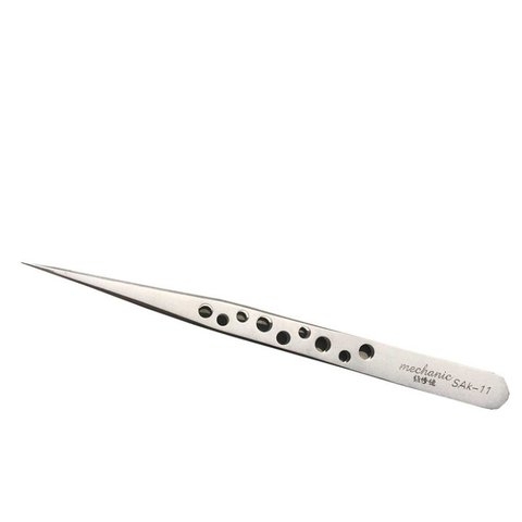 Пинцет монтажный Mechanic SAK-11, прямой, 115 мм