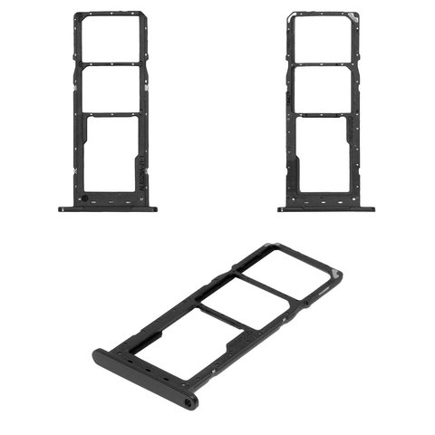 Тримач (лоток) SIM-карты Samsung SM-A145 Galaxy A14, чорний, Original (PRC) | держатель СИМ-карты