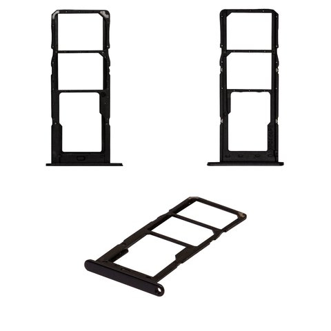 Тримач (лоток) SIM-карти Samsung SM-A245 Galaxy A24, чорний, Original (PRC) | держатель СИМ-карты