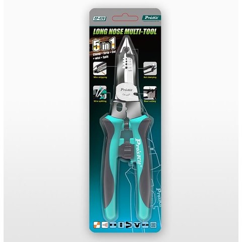 Длинногубцы 5 в 1 Pro'sKit CP-420