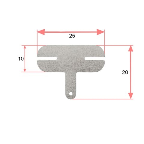 Никелевая пластина для сварки аккумуляторов 18650, 25x21mm