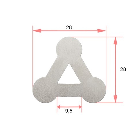 Никелевая пластина для сварки аккумуляторов 18650, 28x28 мм