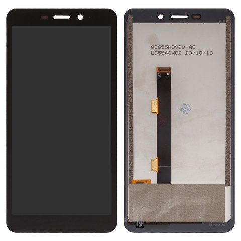 Дисплей Ulefone Armor X3, Armor X5, чорний | з тачскріном | High Copy | дисплейный модуль, экран 