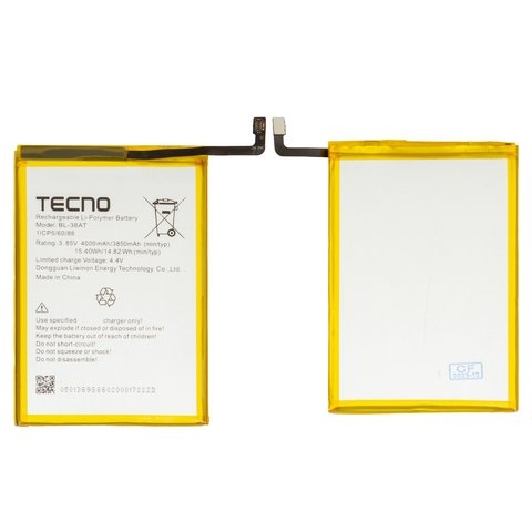 Акумулятор Tecno Pop 2 Power, B1P, BL-38AT, Original (PRC) | 3-12 міс. гарантії | АКБ, батарея, аккумулятор
