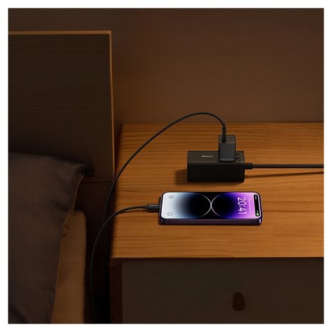 Сетевое зарядное устройство Baseus, GaN, 5, 30 Вт, Quick Charge, чорний, 1 порт, #CCGN070401 