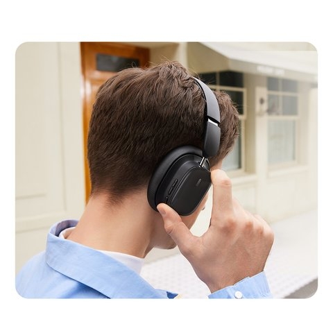 Наушники Baseus Bowie H1i, черная, беспроводная, Bluetooth 5.3, #A00050402113-00