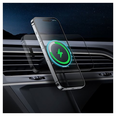 Автомобильний зарядний пристрій Baseus CW01 Magnetic Claw Edition, черное, с кнопкой, c кабелем, 40 Вт, 1 порт, 12-24 B, #C40141000111-01  | зарядка, зарядное устройство