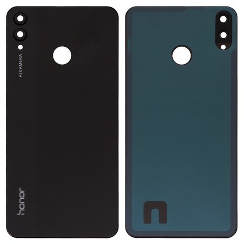Задня кришка Huawei Honor 8X, чорна, із склом камери, Original (PRC) | корпус, задняя панель аккумулятора, АКБ, батареи