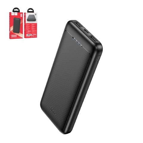 Power bank Hoco J111, 10000 mAh, чорний, #6931474795748