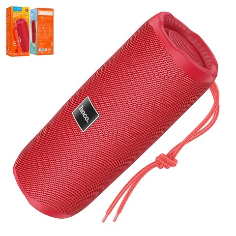 Портативная беспроводная колонка Hoco HC16, красная, Bluetooth 5.3, 5W*2, #6931474791467