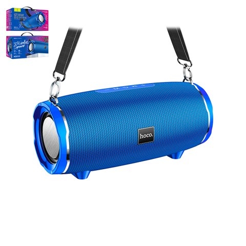 Портативная беспроводная колонка Hoco HC5, синяя, Bluetooth 5.0, 15W*2, #6931474746665