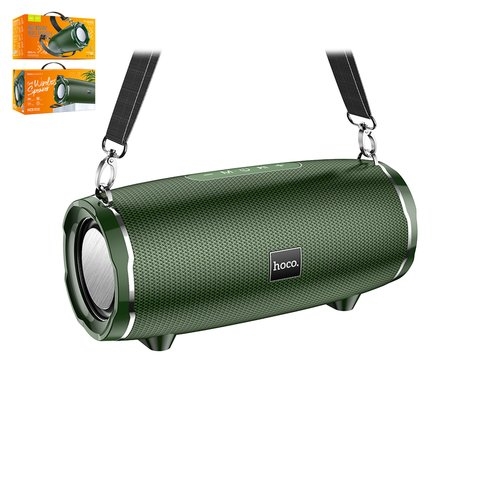 Портативная беспроводная колонка Hoco HC5, зеленая, Bluetooth 5.0, 15W*2, #6931474746672