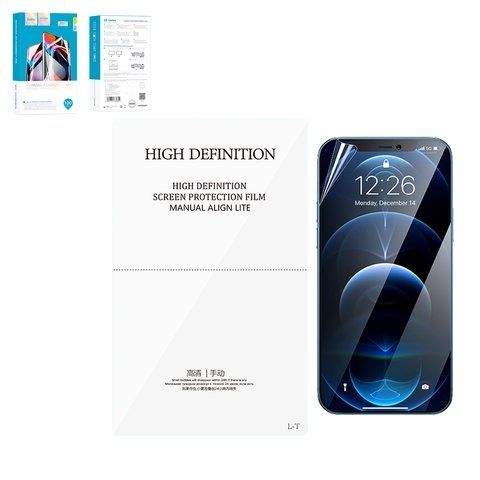 Гидрогелевая пленка Hoco GF012, HD, 180 мм, 105 мм, 0,1 мм, 100 шт., #6931474765352