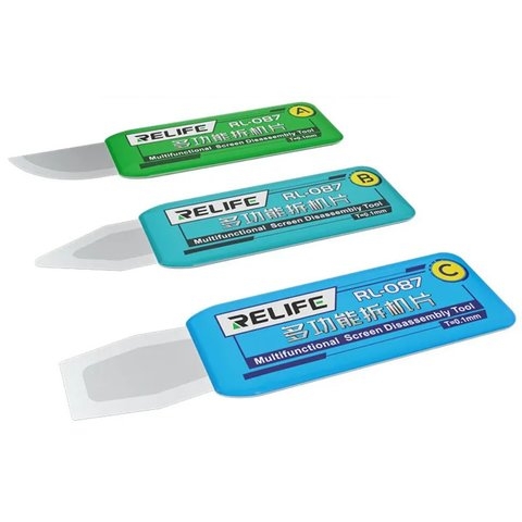 Лопатка RELIFE RL-087, для разборки мобильных устройств, металл, 3 in 1