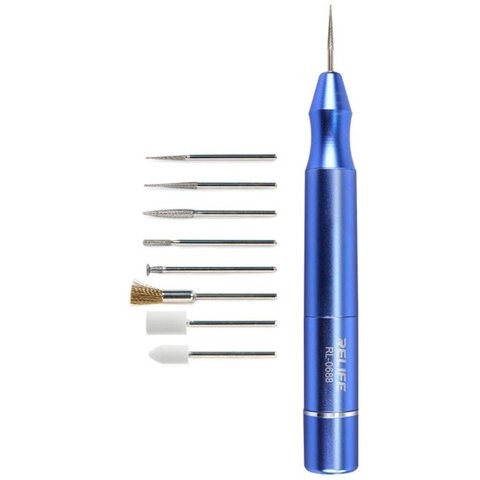 Полировочная машина RELIFE RL-068B, с насадками, аккумуляторная