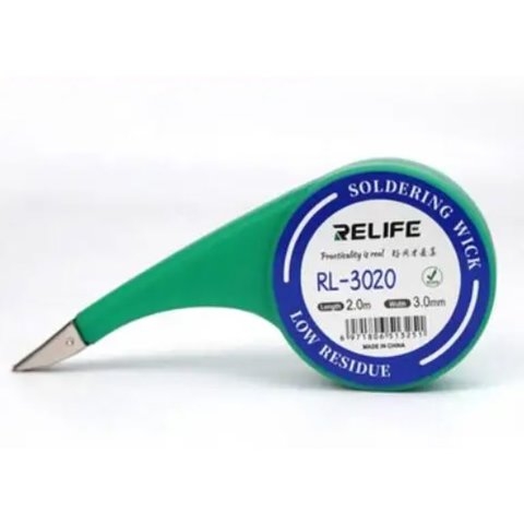 Лента-оплетка RELIFE RL-3020, (Ш) 3,0 мм, (Д) 2 м