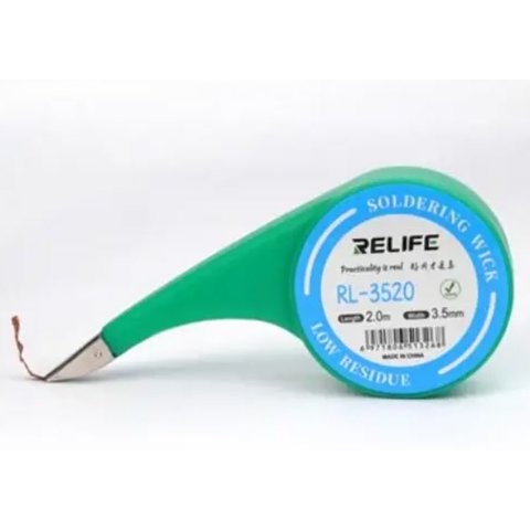 Лента-оплетка RELIFE RL-3520, Ш. 3,5 мм, (Д) 2 м
