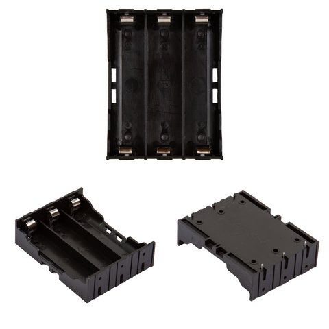 Тримач аккумуляторов 18650, 1x3, с контактами, тип 1 | держатель