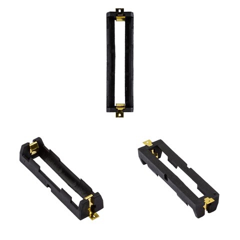 Тримач аккумуляторов 18650, 1x1, с контактами, тип 2 | держатель