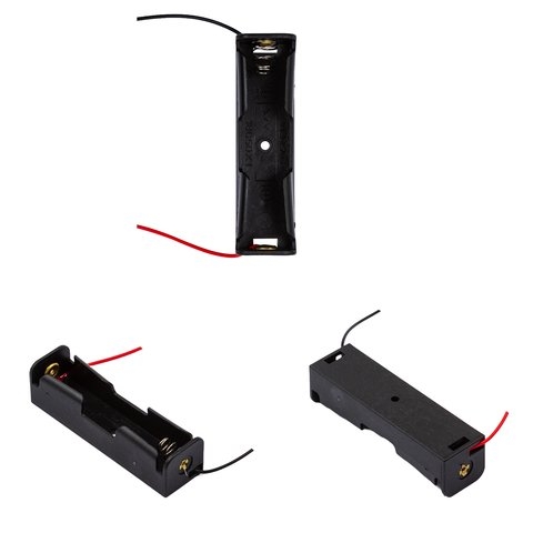 Тримач аккумуляторов 18650, 1x1, с контактами, тип 3 | держатель