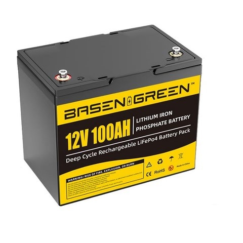Акумулятор Basen BG12100, LiFePO4, 12 В, 100 Ач, Bluetooth | АКБ, батарея, аккумулятор