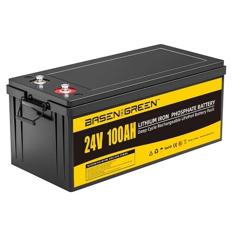 Акумулятор Basen BG24100, LiFePO4, 24 В, 100 Ач, Bluetooth | АКБ, батарея, аккумулятор