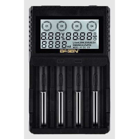 Зарядное устройство Basen BL4, для Ni-MH/Li-ion/LiFePO4, с дисплеем, 220 В