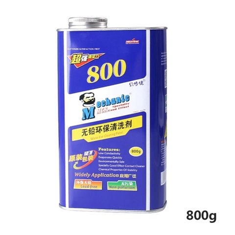 Очиститель Mechanic MCN-800, для чистки плат, 800 мл, невоспламеняющаяся, антистатическое