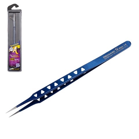 Пинцет монтажный Mechanic Aac-14, прямой, 160 мм