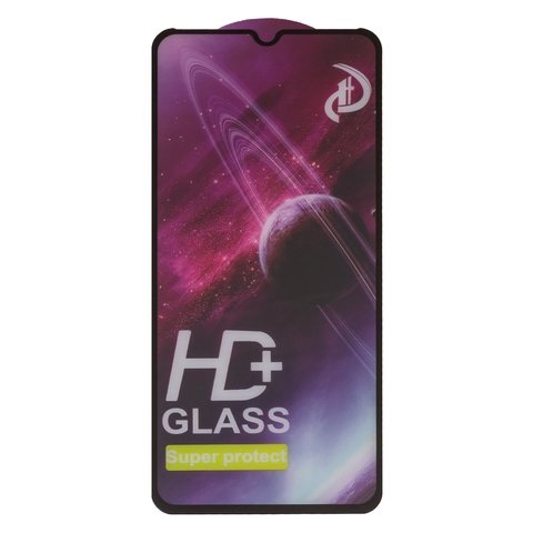 Захисне скло Tecno Pop 7, Spark 10, Spark 10C, Spark Go (2023), iNob, Full Glue, клей на усій поверхні, сумісне з чохлом, чорне стекла  | Закаленное защитное стекло