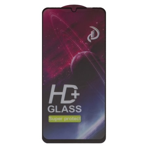 Захисне скло Samsung SM-A057 Galaxy A05s, iNob, Full Glue, клей на усій поверхні, сумісне з чохлом, чорне стекла  | Закаленное защитное стекло