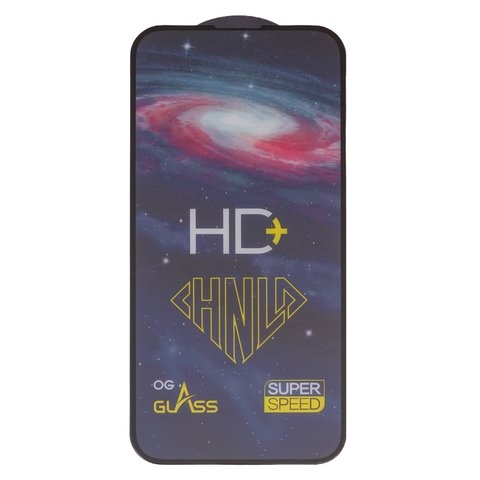 Захисне скло Apple iPhone 15 Plus, 0,33 мм 9H, iNob, Full Glue, клей на усій поверхні, сумісне з чохлом, чорне стекла, HD+ | Закаленное защитное стекло