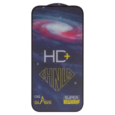 Захисне скло Apple iPhone 15, 0,33 мм 9H, iNob, Full Glue, клей на усій поверхні, сумісне з чохлом, чорне стекла, HD+ | Закаленное защитное стекло