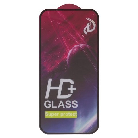 Захисне скло Apple iPhone 15, iNobi, Full Glue, клей на усій поверхні, сумісне з чохлом, чорне | Закаленное защитное стекло