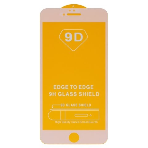 Захисне скло Apple iPhone 6 Plus, iPhone 6S Plus, iNobi, Full Glue, сумісне з чохлом, без пакування, білий, клей на усій поверхні | Закаленное защитное стекло