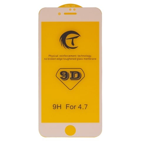 Захисне скло Apple iPhone 7, iPhone 8, iPhone SE 2020, iNobi, Full Glue, сумісне з чохлом, без пакування, білий, клей на усій поверхні | Закаленное защитное стекло