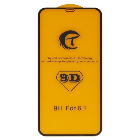 Захисне скло Apple iPhone 11, iPhone XR, iNobi, Full Glue, клей на усій поверхні, сумісне з чохлом, без пакування, чорне | Закаленное защитное стекло