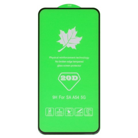 Захисне скло Samsung SM-A546 Galaxy A54, чорне, iNobi, Full Glue, клей на усій поверхні, сумісне з чохлом, без пакування | Закаленное защитное стекло