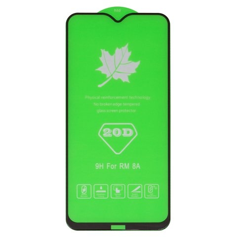 Захисне скло Xiaomi Redmi 8, Redmi 8A, M1908C3IC, MZB8255IN, M1908C3IG, M1908C3IH, MZB8458IN, M1908C3KG, M1908C3KH, iNobi, Full Glue, клей на усій поверхні, сумісне з чохлом, без пакування, чорне | Закаленное защитное стекло