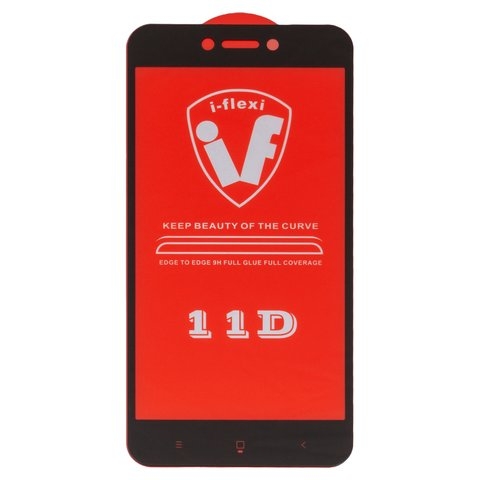 Захисне скло Xiaomi Redmi 5A, iNobi, Full Glue, клей на усій поверхні, сумісне з чохлом, без пакування, чорне | Закаленное защитное стекло