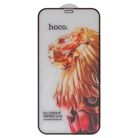 Захисне скло Hoco G9 Apple iPhone 12, iPhone 12 Pro, iNobi, Full Glue, без пакування, чорне, клей на усій поверхні | Закаленное защитное стекло