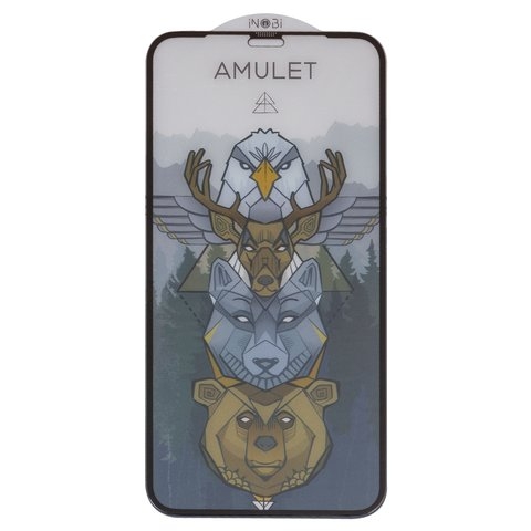 Захисне скло Amulet Apple iPhone 11 Pro, iPhone X, iPhone XS, iNobi, Full Glue, клей на усій поверхні, Anti-Static, без пакування, чорне | Закаленное защитное стекло