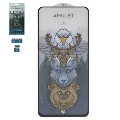 Захисне скло Amulet Xiaomi Redmi Note 10 Pro, Redmi Note 11 Pro, Redmi Note 11 Pro 5G, Redmi Note 11E Pro, iNobi, Full Glue, клей на усій поверхні, Anti-Static, чорне | Закаленное защитное стекло
