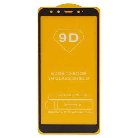 Захисне скло Xiaomi Mi 6X, Mi A2, iNobi, Full Glue, клей на усій поверхні, сумісне з чохлом, без пакування, чорне | Закаленное защитное стекло