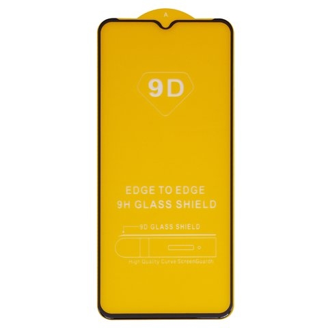 Захисне скло Infinix Smart 6 (X6511), iNobi, Full Glue, клей на усій поверхні, сумісне з чохлом, без пакування, чорне | Закаленное защитное стекло